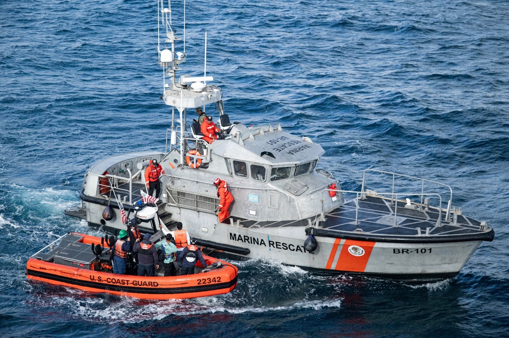 U.S. Coast Guard Cutter Active crew patrols the Eastern Pacific