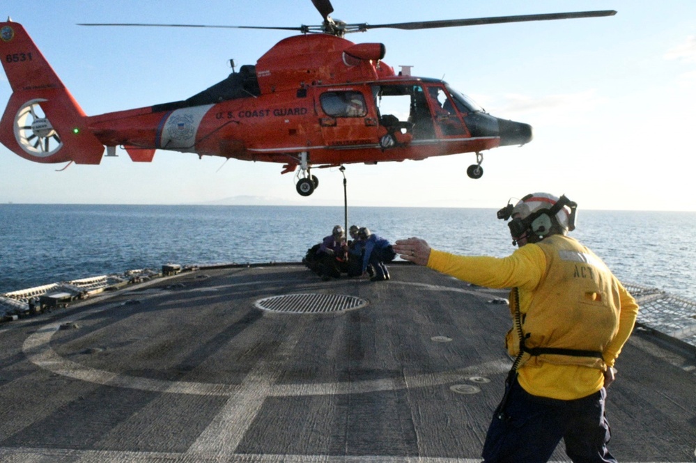 U.S. Coast Guard Cutter Active crew patrols the Eastern Pacific