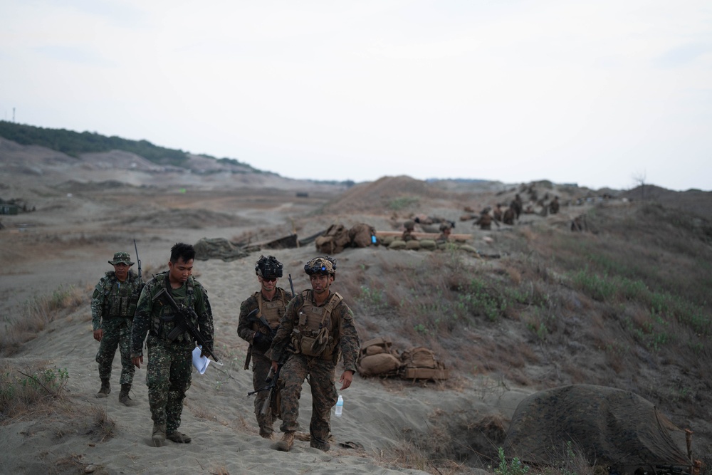 Balikatan 24: 3rd LCT builds defensive positions in preparation for Counter-Landing Live-Fire exercise