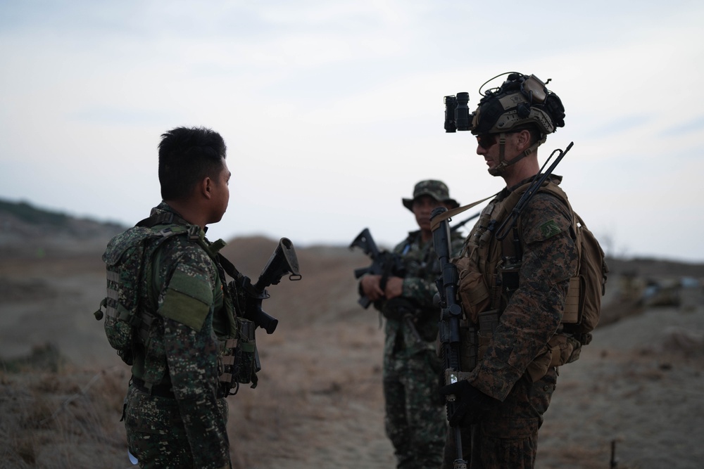 Balikatan 24: 3rd LCT builds defensive positions in preparation for Counter-Landing Live-Fire exercise