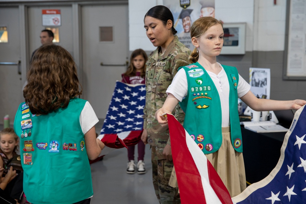 Riverdale Armory Girl Scout U.S. Army Pride Patch Event