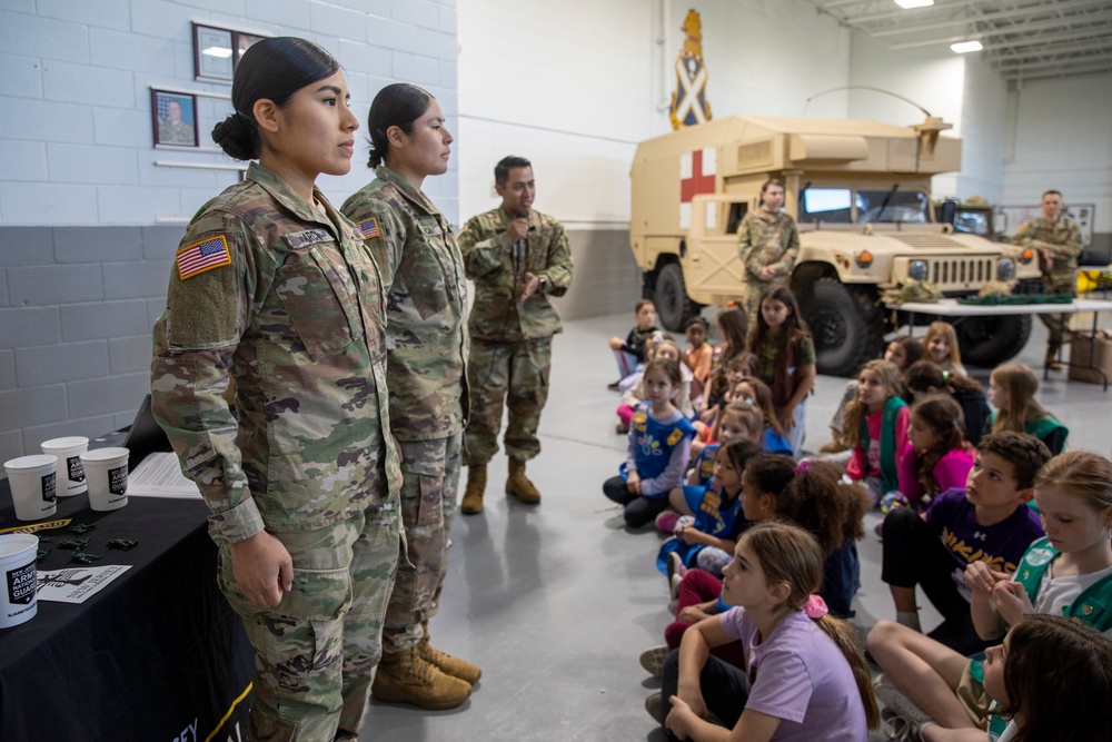 Riverdale Armory Girl Scout U.S. Army Pride Patch Event