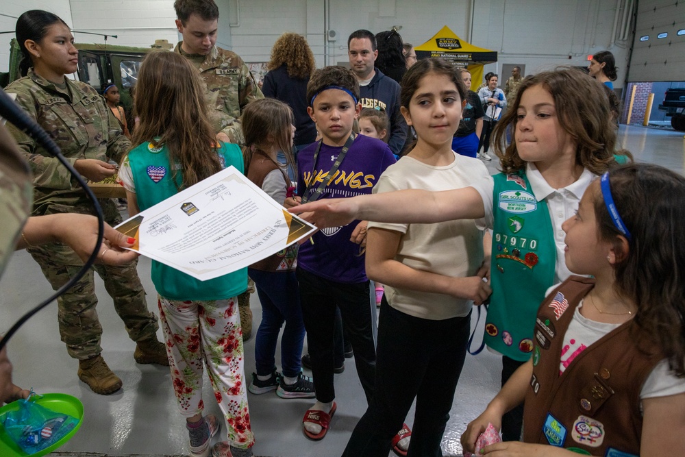 Riverdale Armory Girl Scout U.S. Army Pride Patch Event