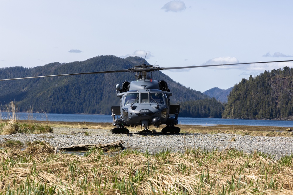 Coast Guard, Air Force, Sitka Mountain Rescue crews conduct exercises near Sitka, Alaska