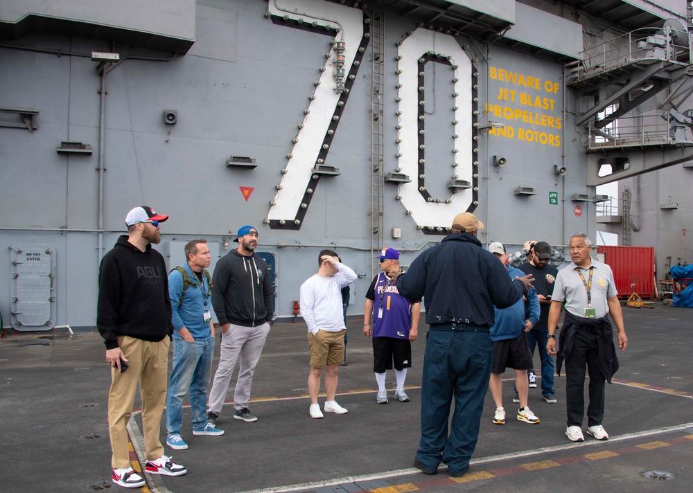 Aspire Center Veterans Tour USS Carl Vinson (CVN 70)