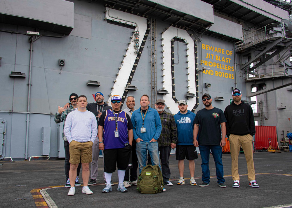 Aspire Center Veterans Tour USS Carl Vinson (CVN 70)