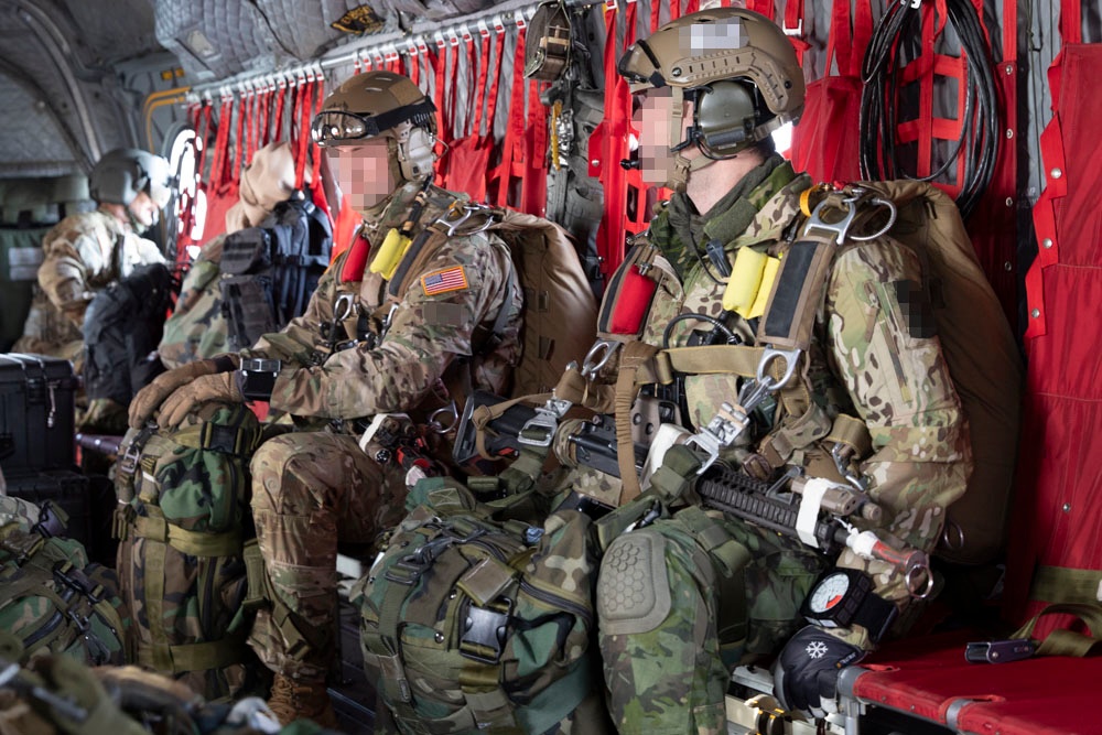 Green Berets execute MFF jump during Swift Response 24