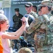 U.S. Army soldiers host a static display at a Polish Constitution Day celebration