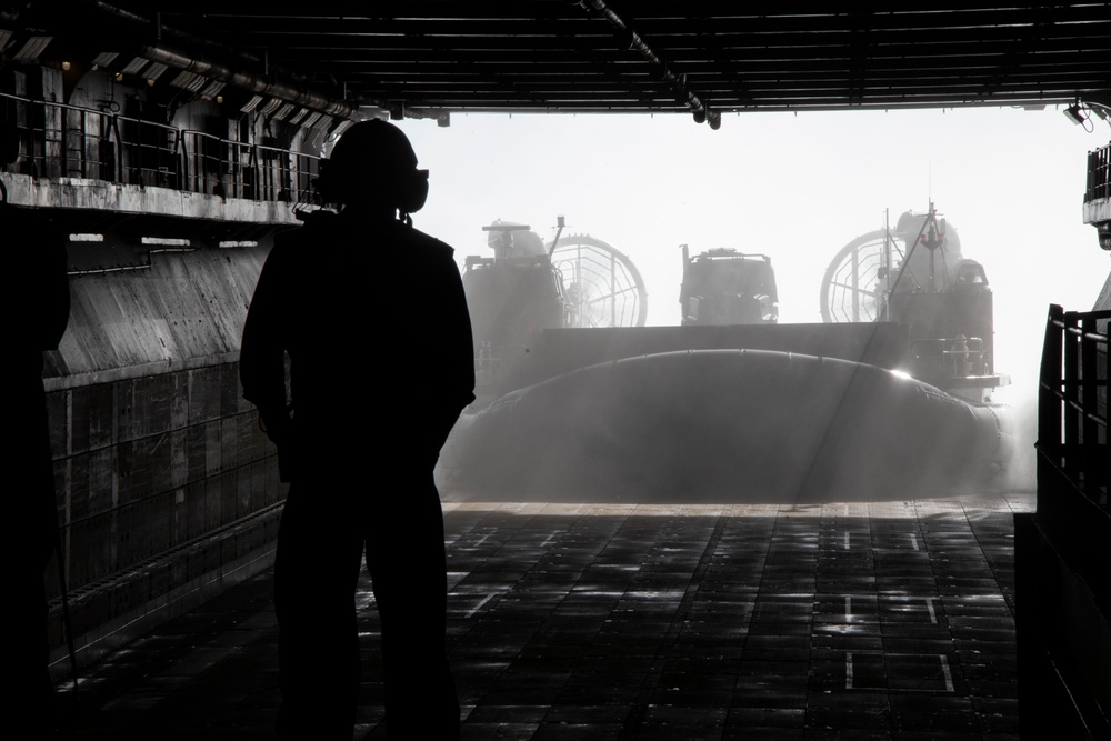 LCAC boards the USS Bataan