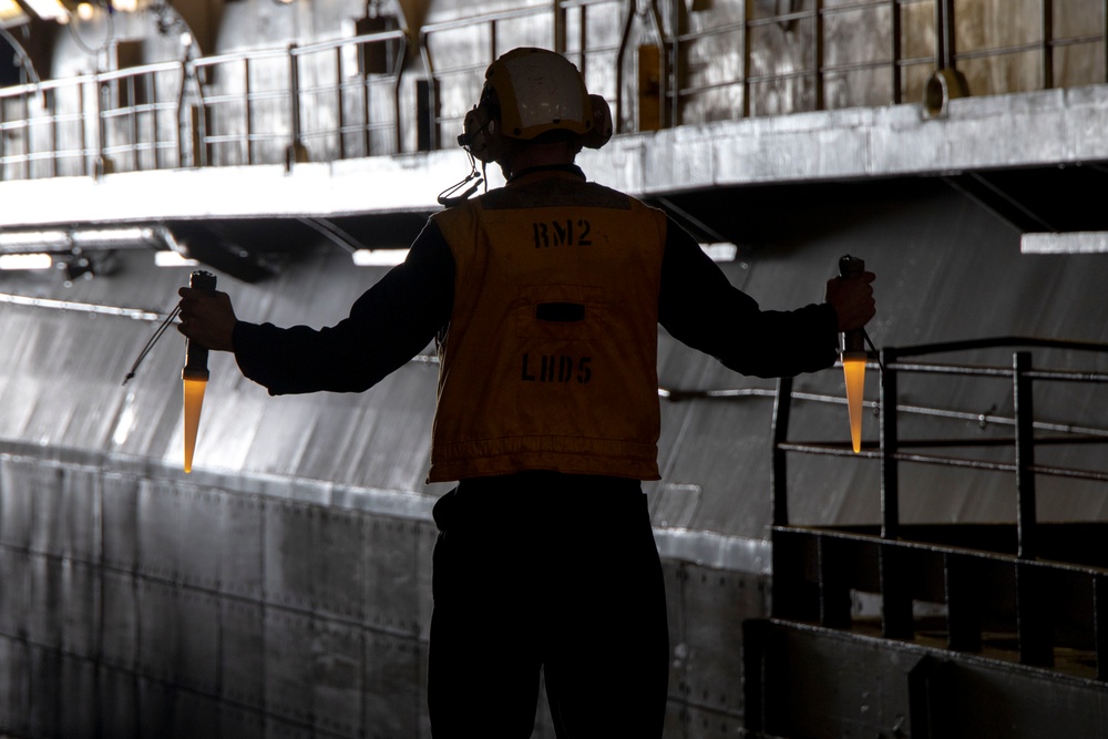 LCAC boards the USS Bataan
