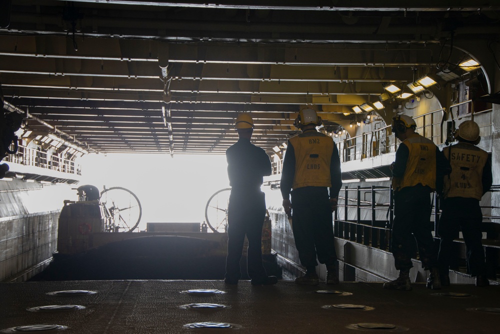 LCAC boards the USS Bataan