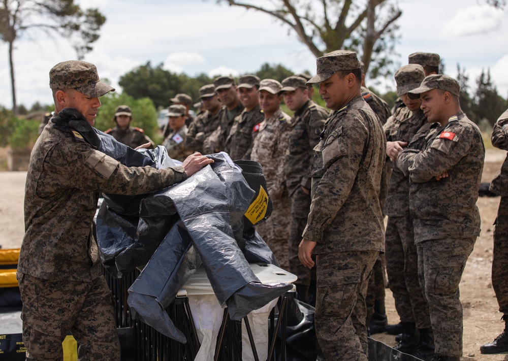 US, Tunisian forces train on emergency decontamination procedures at African Lion 2024