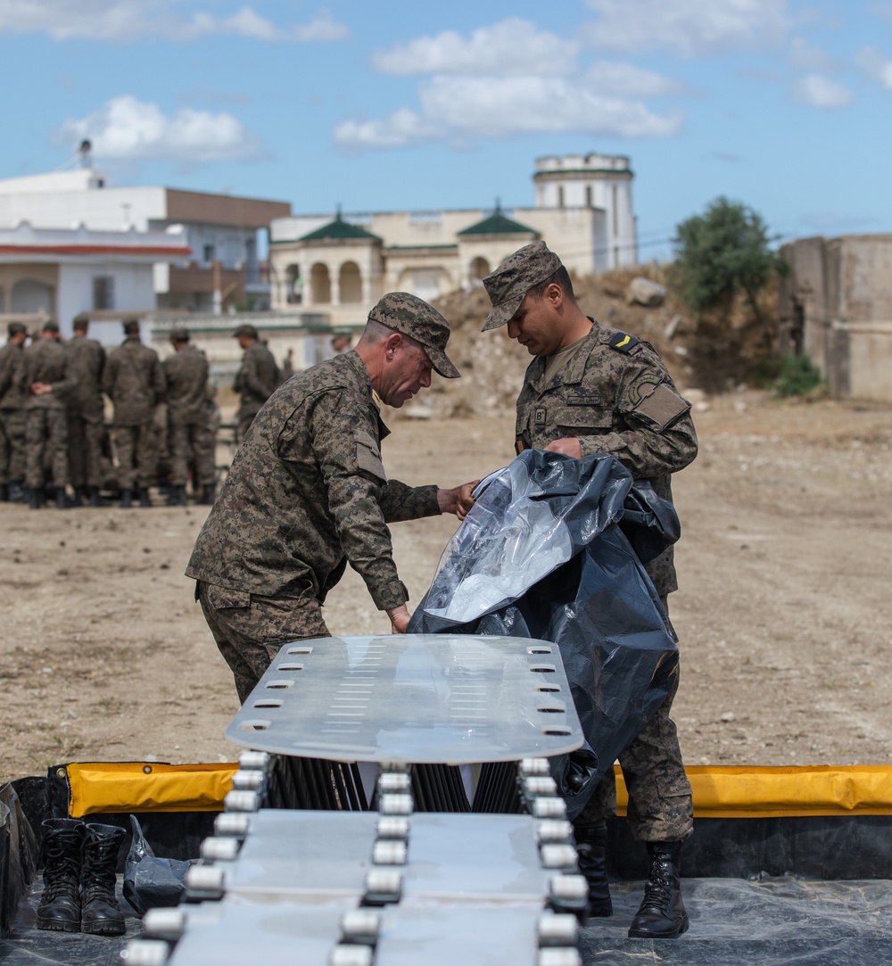 US, Tunisian forces train on emergency decontamination procedures at African Lion 2024