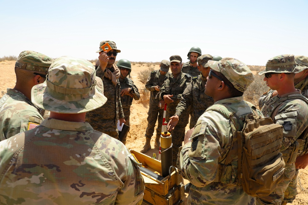 US, Tunisian partners conduct mortar training at African Lion 2024