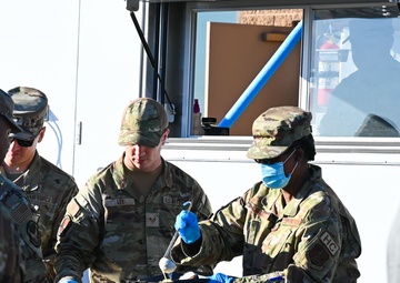 Copperheads train with Disaster Relief Mobile Kitchen Trailer