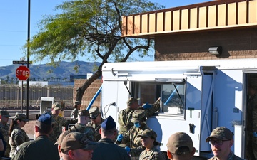 Copperheads train with Disaster Relief Mobile Kitchen Trailer