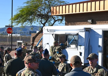 Copperheads train with Disaster Relief Mobile Kitchen Trailer