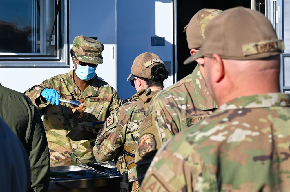 Copperheads train with Disaster Relief Mobile Kitchen Trailer