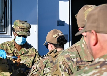 Copperheads train with Disaster Relief Mobile Kitchen Trailer
