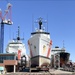 US Coast Guard Cutter Diligence undergoes maintenance at Coast Guard Yard in Baltimore