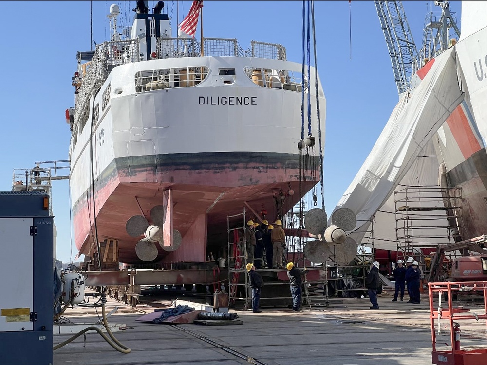 DVIDS - Images - US Coast Guard Cutter Diligence undergoes maintenance ...