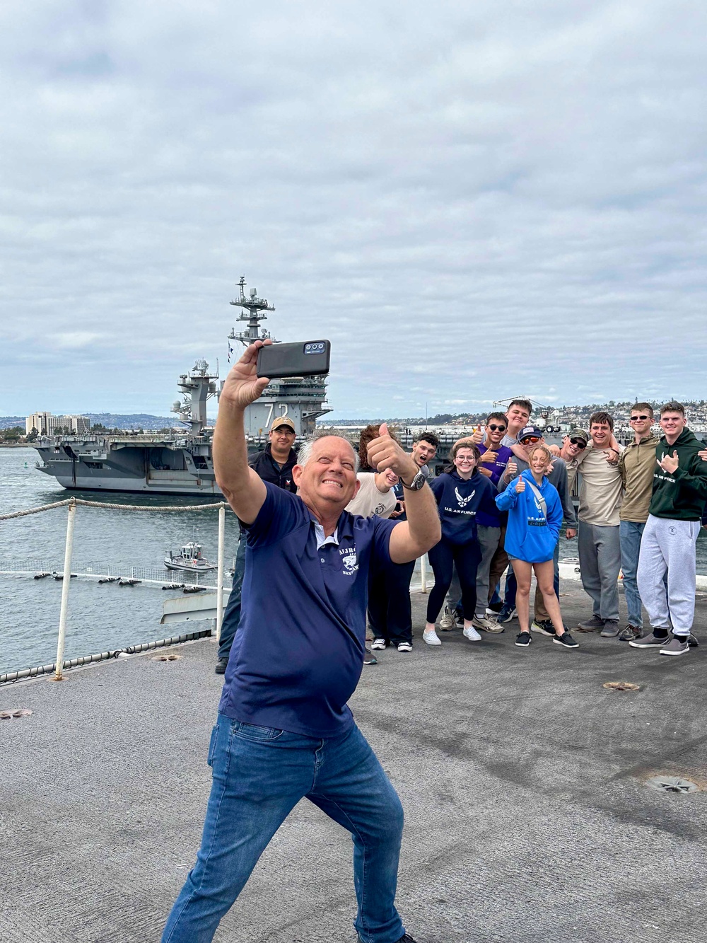 Sandra Day O’Connor Junior Reserve Officers Training Corps Tours USS Carl Vinson (CVN 70)
