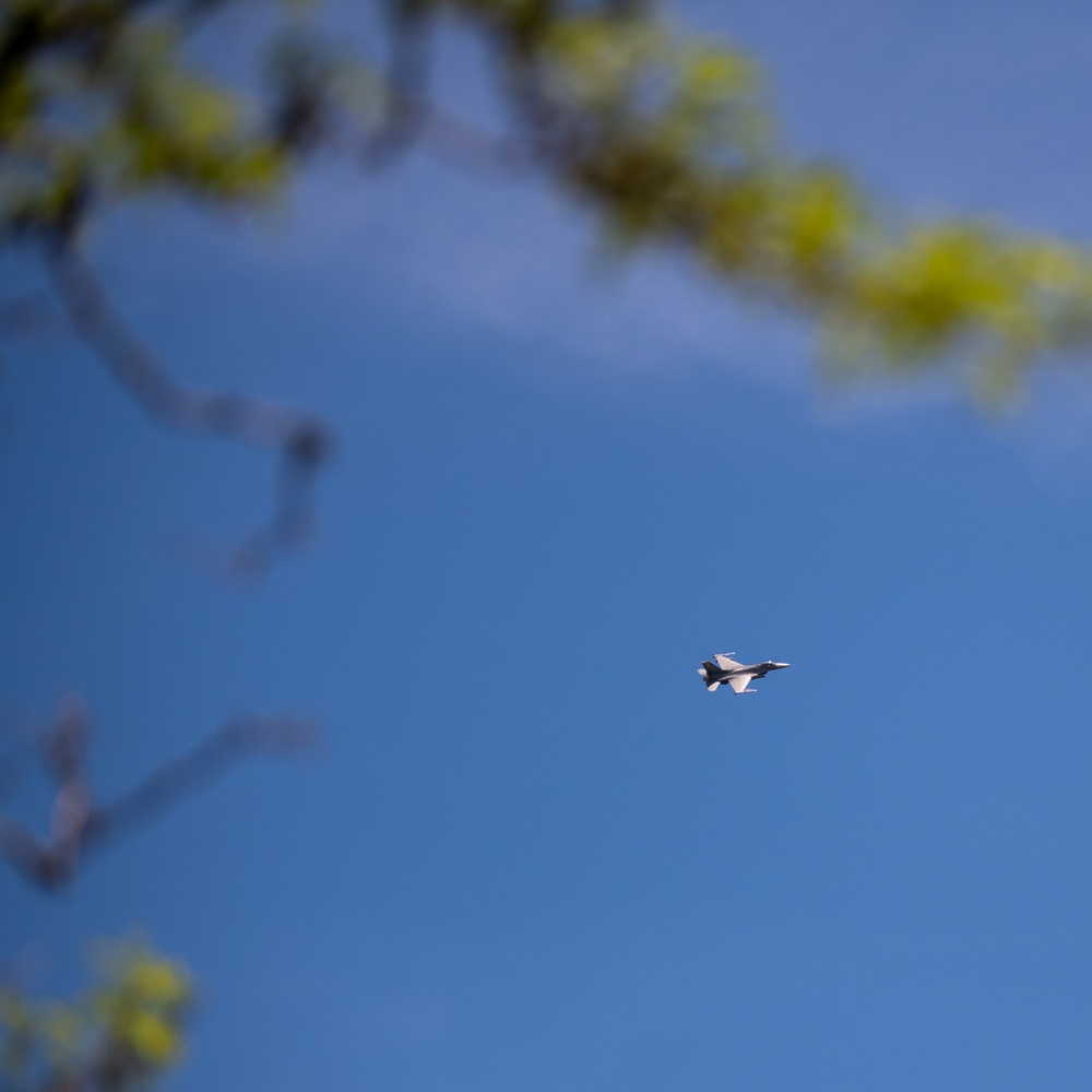 F-16 Fighting Falcon performs sortie