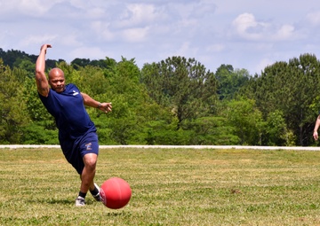 117 ARW members participate in Enlisted Advisory Council Kickball Tournament