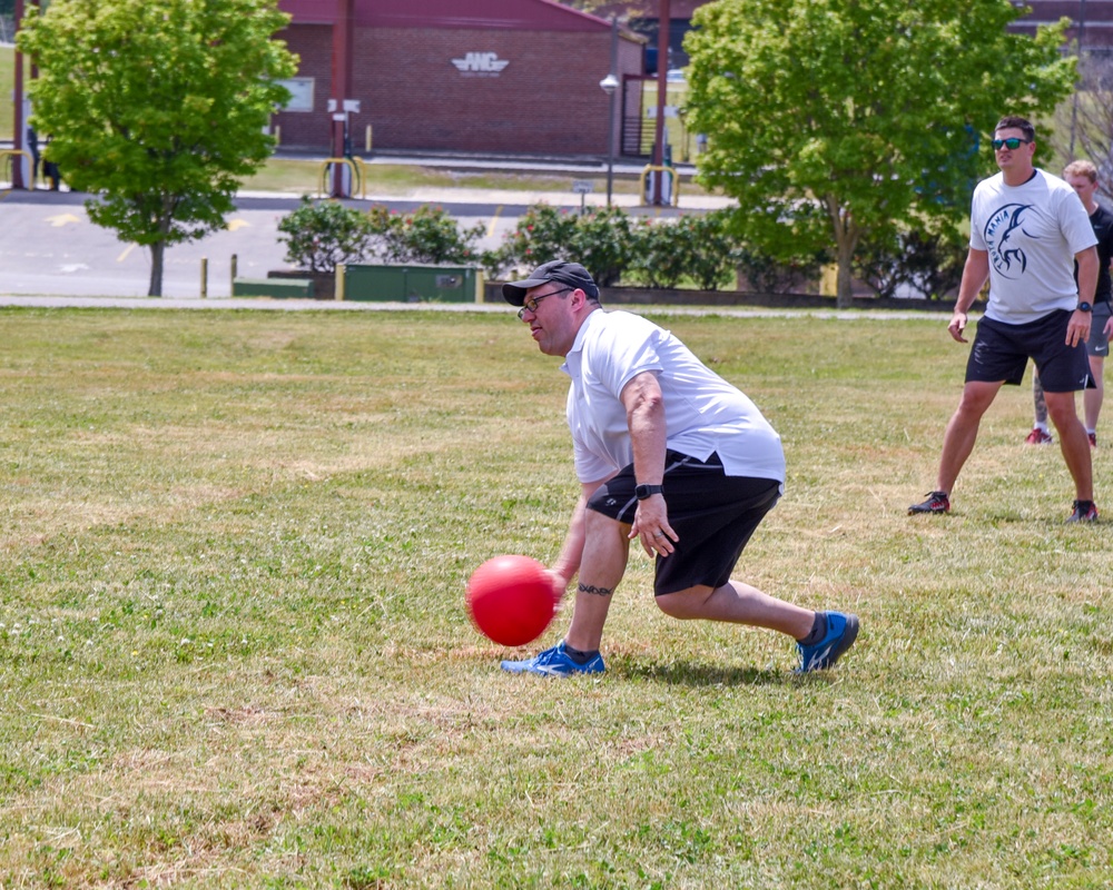 117 ARW members participate in Enlisted Advisory Council Kickball Tournament