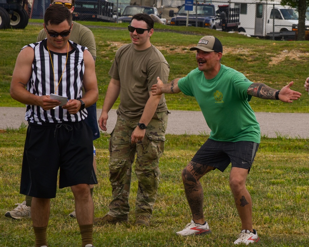 117 ARW members participate in Enlisted Advisory Council Kickball Tournament