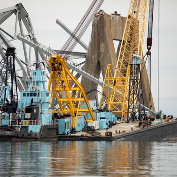 Unified Command continues debris and wreckage removal of Key Bridge