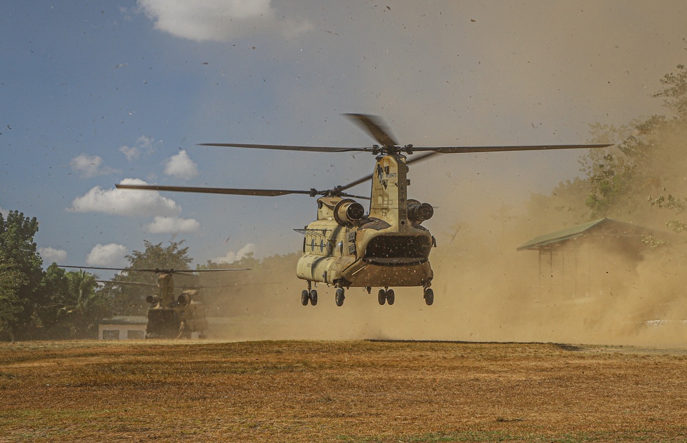 Balikatan 24: 2nd Battalion, 27th Infantry Regiment, 3rd Infantry Brigade Combat Team, 25th Infantry Division conducts air assault operations