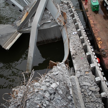 Unified Command continues debris and wreckage removal of Key Bridge