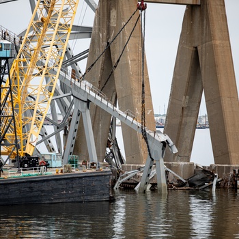 Unified Command continues debris and wreckage removal of Key Bridge