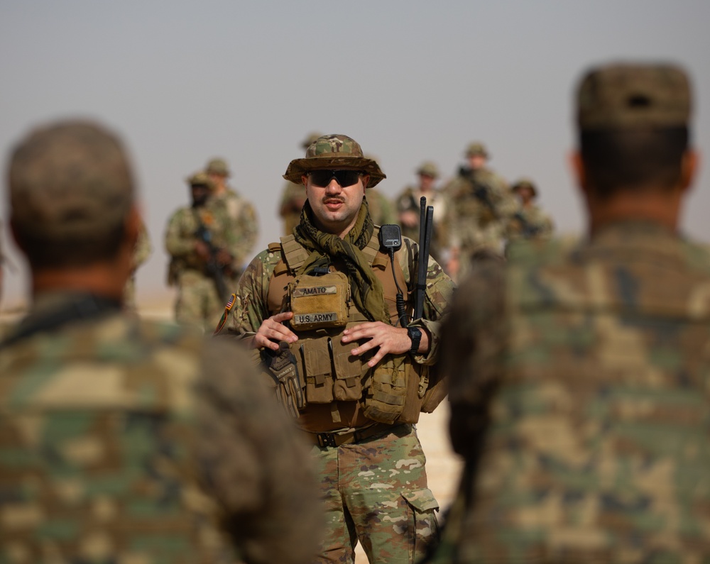 Combined forces conduct battle drill training at African Lion 2024