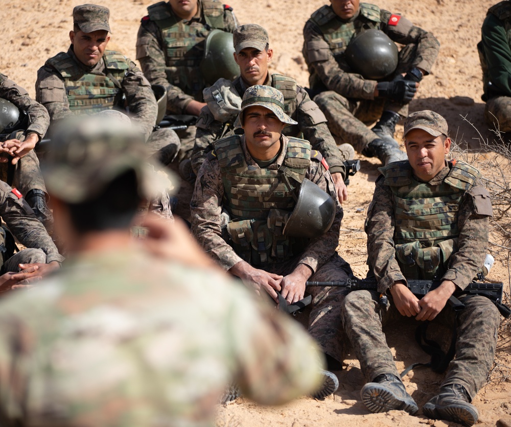 Combined forces conduct battle drill training at African Lion 2024
