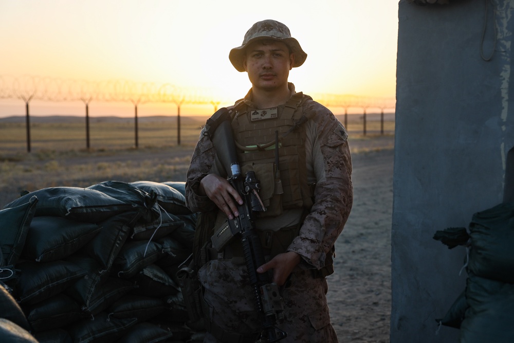 U.S. Marines Post Security in Preparation for Native Fury 24