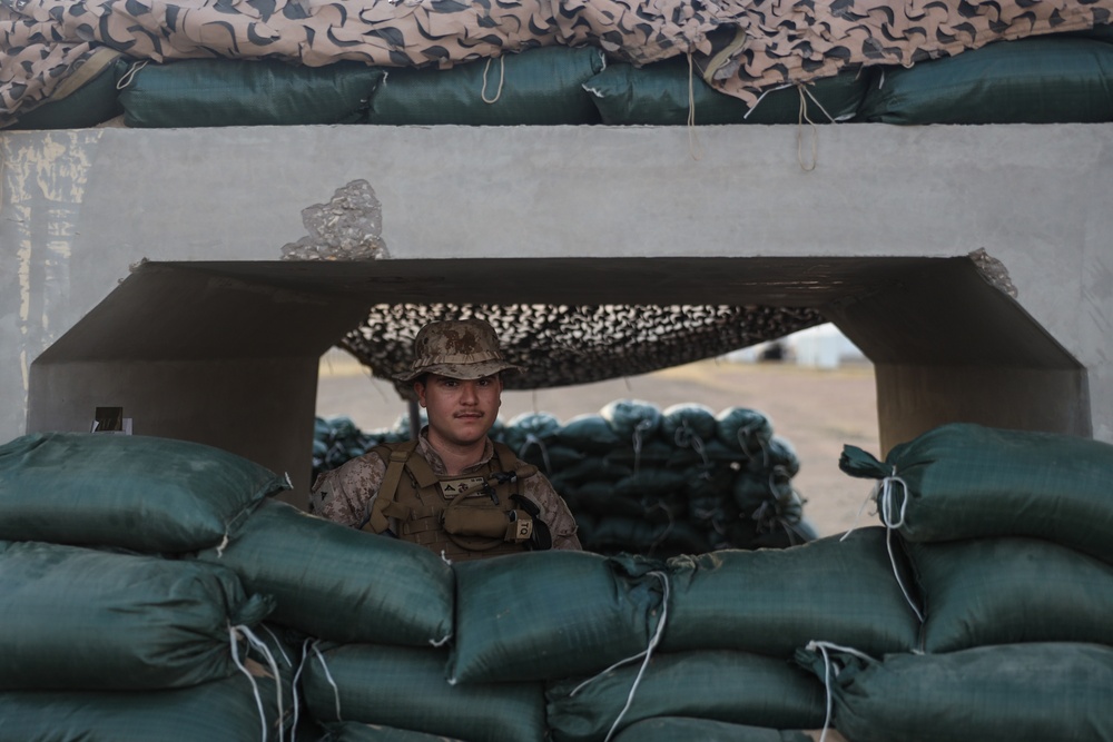 U.S. Marines Post Security in Preparation for Native Fury 24