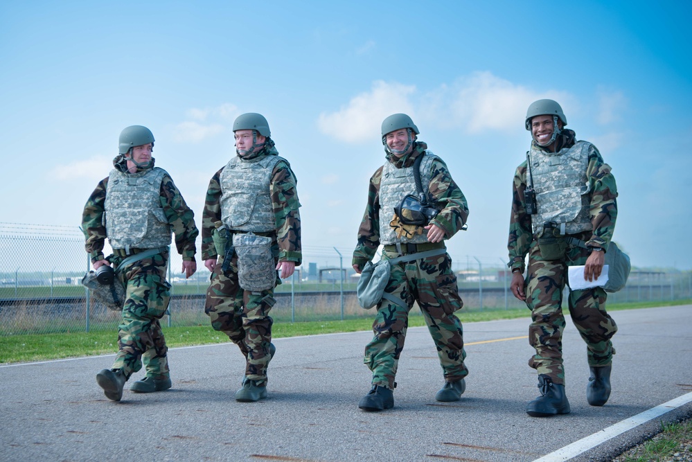 110th Wing Civil Engineering CBRN Exercise