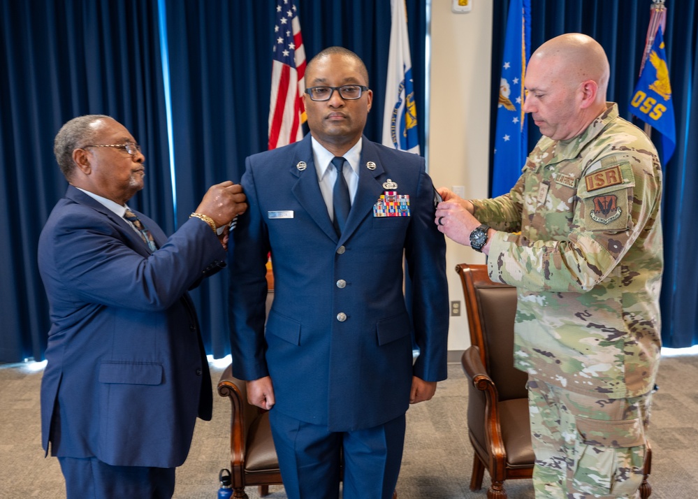 Chief Master Sgt. Delbert Thompson Promotion 102nd Intelligence Wing