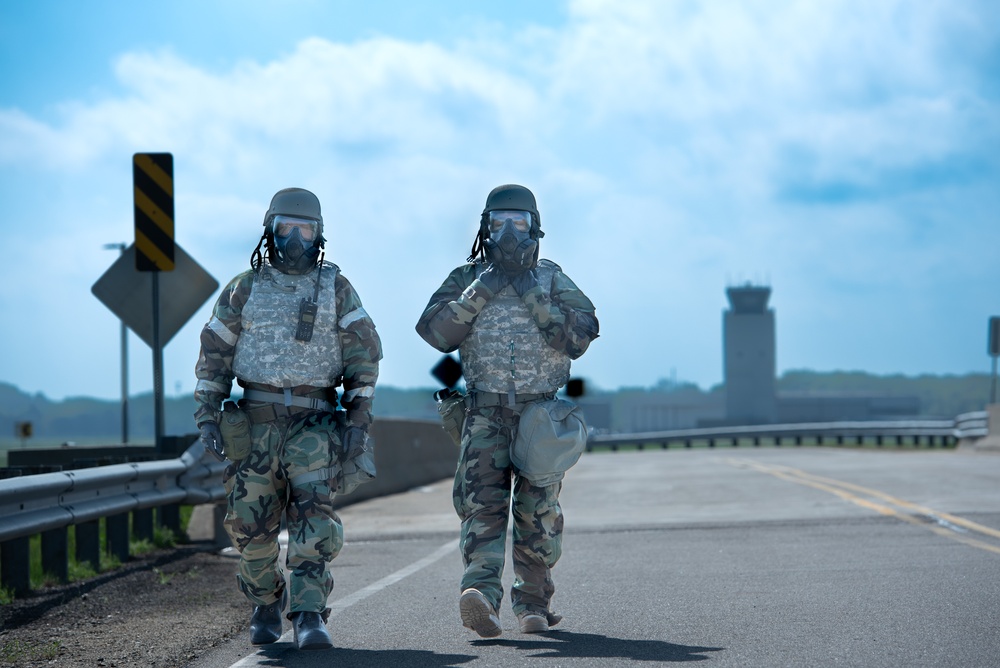 110th Wing Civil Engineering CBRN Exercise