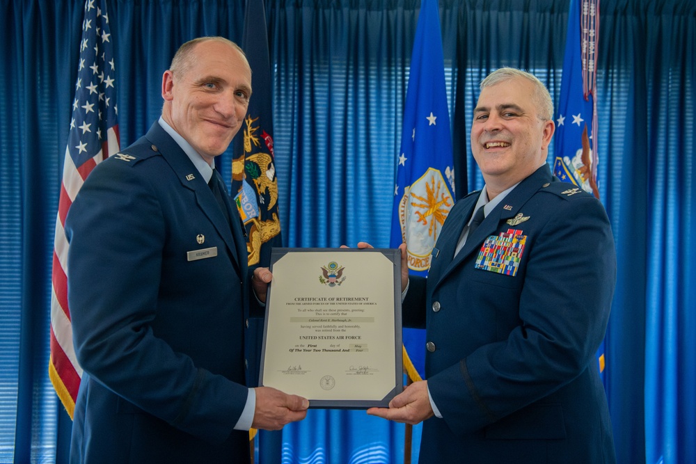 Col. Harbaugh, Deputy Commander 110th Wing Retires