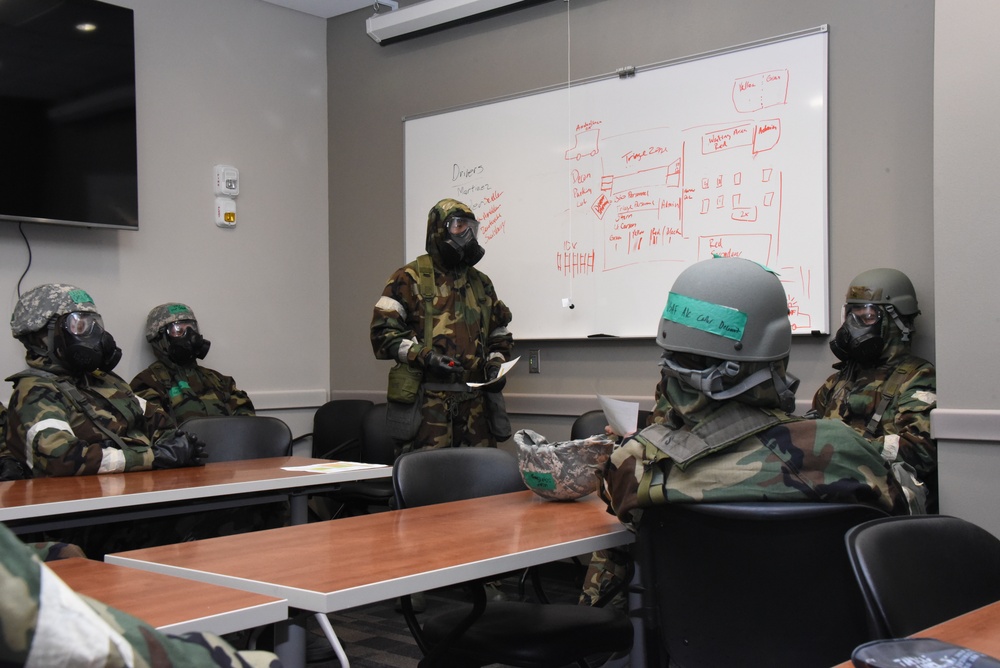 Mass Casualty Exercise Tabletop Planning and Scenarios under MOPP conditions