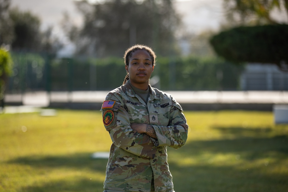 773rd Civil Support Team Soldier poses for a photo at African Lion 2024
