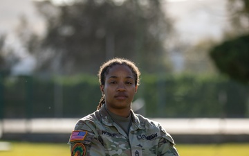 773rd Civil Support Team Soldier poses for a photo at African Lion 2024