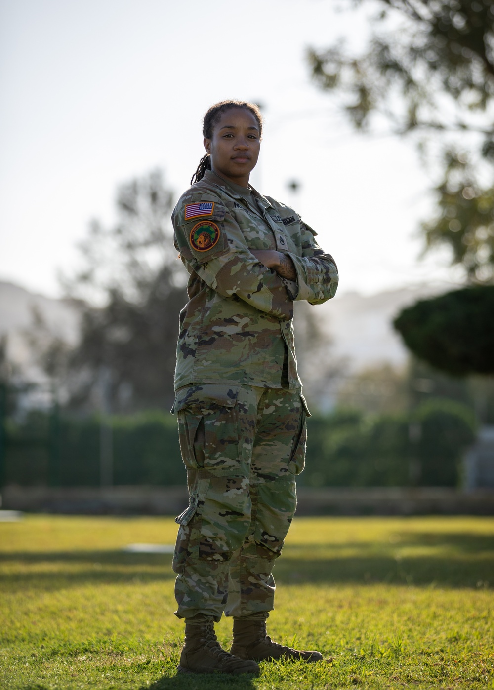 773rd Civil Support Team Soldier poses for a photo at African Lion 2024