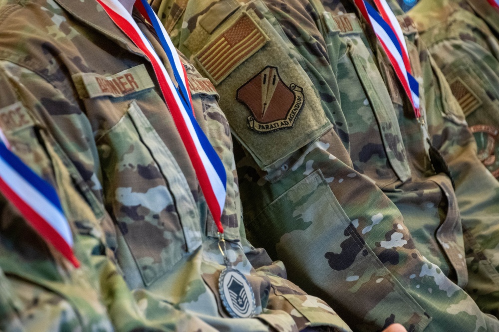 Inaugural SNCO induction at Jefferson Barracks Air National Guard Station