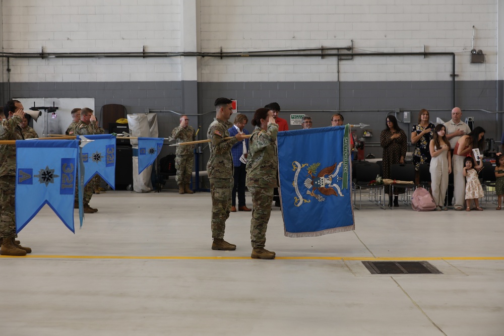 The 321st MI BN Changes Command