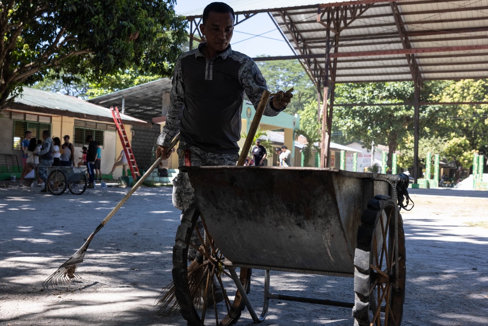 Balikatan 24: Basa High School Clean-up Project