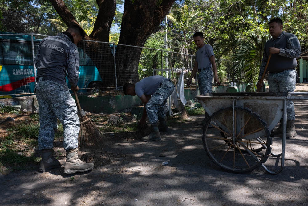 Balikatan 24: Basa High School Clean-up Project